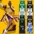 thumbnail image 3 of ZHAOCHENG Conjunto de camiseta de baloncesto Kobe Bryant n.° 24, uniforme de los Lakers para niños y adultos, color negro, talla YZ X-AYST 24 (130-140 cm), 3 of 4