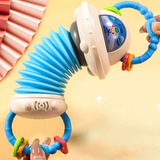 SPOORYYO Shape Accordion Educational Toy Cute Astronaut Design with Sound Effects Early Learning Gift for Special Occasions