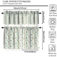 thumbnail image 4 of Mid Century Vintage Valances Set for Kitchen, Abstract Geometric Mid Century Atomic Modern Retro Home Decor Rod Pocket Window Drapes for Living Room Dining Room Office 52x18 Inch + 27x36 Inch X 2, 4 of 4