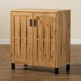 Baxton Studio Excel Modern and Contemporary Oak Brown Finished Wood 2