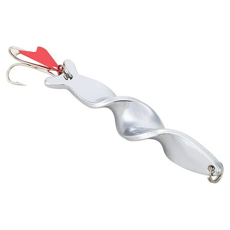 1PC Silver Metal Lure Hard Bait Swimbait with Treble Hook 21g