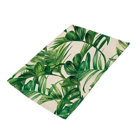 

Fabric Table Mats Place Mats Place Mats Leaves Pattern Resistant 42x32cm 2