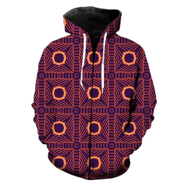 Sudadera con capucha y cremallera para hombre, estilo étnico exótico retro, estilo urbano, manga larga, gran tamaño, estilo Harajuku, informal, moda de primavera, divertida