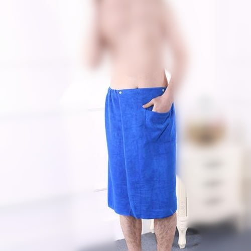 Man Large Wearable Wash Bath Shower Comfortable Towel Wrap Hair Bath Towel Shan 