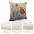thumbnail image 4 of JEUXUS  Modern Decoration Throw Pillow Covers  Retro Bird Flowers Throw Pillowcover Vintage Sofa Cushion Cover for Couch Double Print, 4 of 5