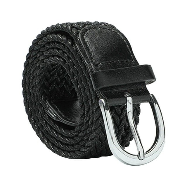 Ceinture à Moins de 5 $ Ceinture Noire Femmes Mode Corde en Cire Ceinture Femmes Rétro Décorative Ceinture de Jeans Robe Boucle à Ardillon Ceinture Femmes
