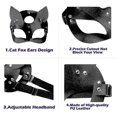 thumbnail image 3 of Cat Woman Mask Cat Mask, Masquerade Mask For Women New Year Mask Fox Mask, 3 of 5