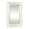 thumbnail image 6 of DecMode 31" x 47" Gold Abstract Wall Mirror with Thin Metal Rectangle Frame, 6 of 13
