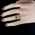 thumbnail image 3 of 2.40Ct Round Cut Lab Created Diamond Women's Wedding Wrap Ring 14K Yelllow Gold Plated, 3 of 3