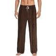 thumbnail image 2 of Picia Vintage Wood Mens Soft Woven Cotton Elastic Waistband Sleep Pajama Pant Lounge Sleep Pant With Pockets And Drawstring-X-Large, 2 of 9