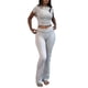 thumbnail image 1 of Pantalones cortos acampanados Outfit ZFLM de 2 piezas para entrenamiento casual, 1 of 8