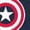 NAVY, variant on Marvel - Captain America Portrait Jersey - Toddler Short Sleeve Graphic T-Shirt