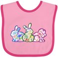 thumbnail image 3 of Inktastic Floral Easter Bunnies Boys or Girls Baby Bib, 3 of 4