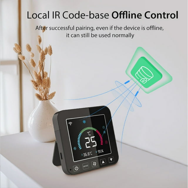 Smart Thermostat LCD Display WiFi Bluetooth-compatible Household Programmable Smartphone Wireless Voice Control Controller Programmable Timing Electronic Detector