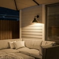 thumbnail image 4 of Sully Medium Outdoor Wall Lantern with Straight Arm with Black Finish, 4 of 8