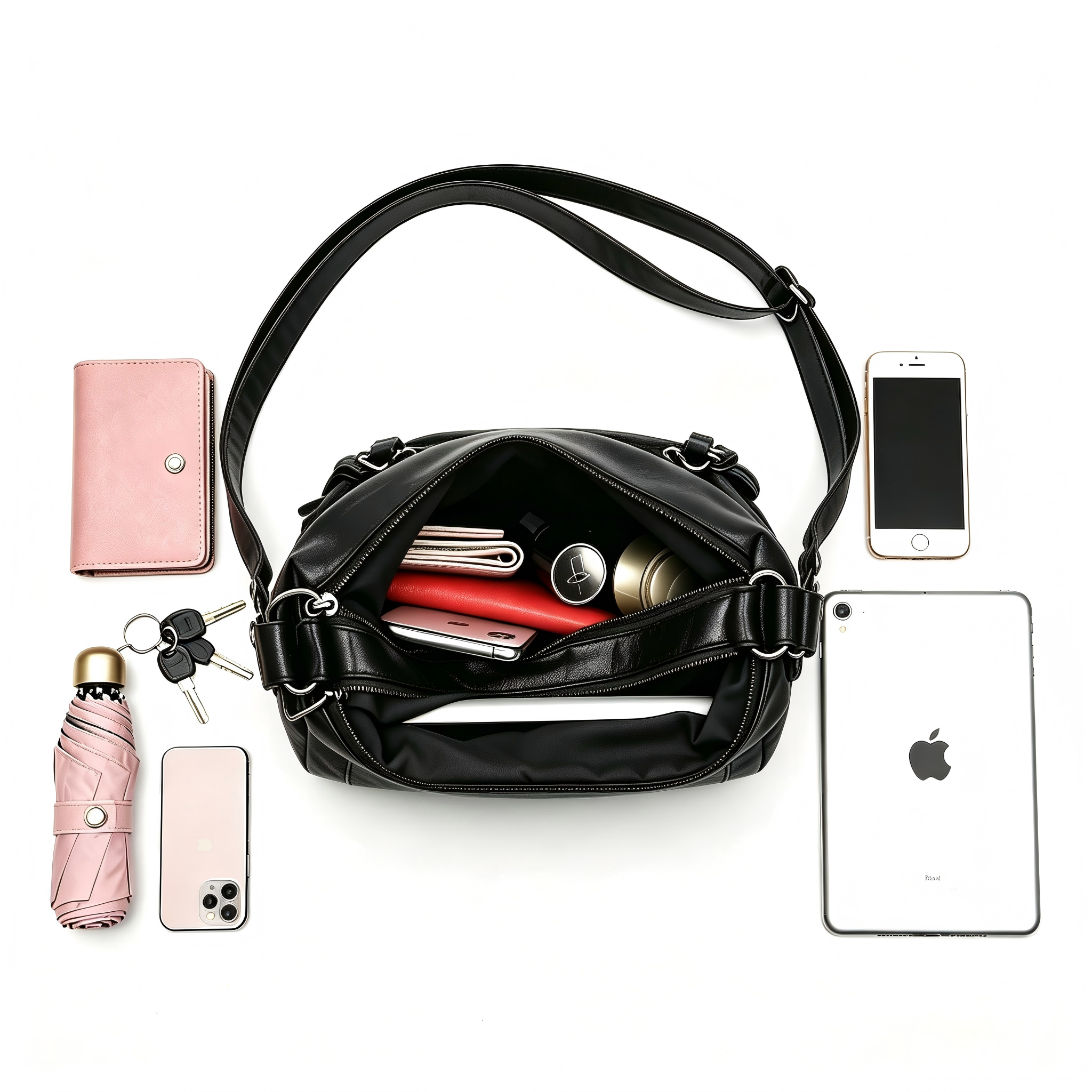 Fidac PU Leather Multi-Pocket Crossbody Bag photo 4