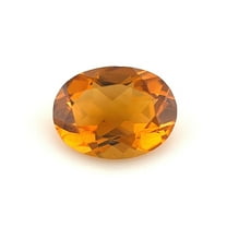 Certified Real 0.75 Carat Vivid Yellow Citrine Oval Shape Brilliant Cut 7x5 mm Loose Gemstone November Birthstone