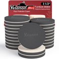 thumbnail image 1 of Almohadillas de fieltro Yelanon para alfombras Furniture Sliders, 20 unidades, 9 cm, 1 of 7