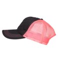 thumbnail image 5 of Quilted Trucker Two Tone Neon Mesh Big Size Cap - Black Neon Pink XL-3XL, 5 of 5