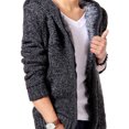thumbnail image 4 of Suéter de invierno para hombre, suéter grueso con forro polar, cárdigan de punto informal con capucha para jóvenes, chaqueta para hombre, 4 of 6