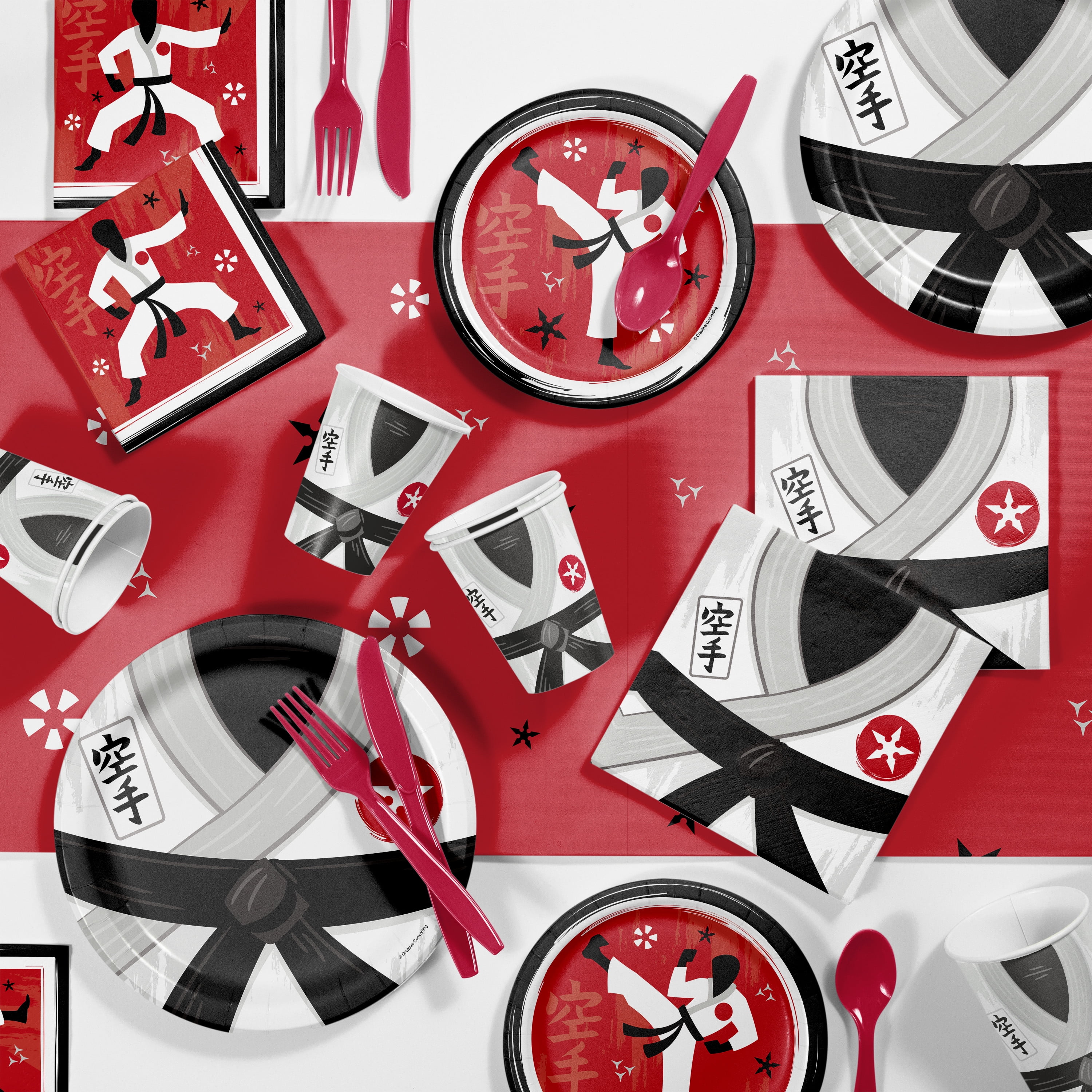 Karate Party Supplies Kit for 8 Guests