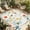 Red锛孏ray Blue锛孏rass Green, variant on Colorful Botanical Outdoor Rug for Patio/Deck/Porch, Non-Slip Large Area Rug 5 x 7 Ft, Rainbow Color Spring Summer Leaves Indoor Outdoor Rugs Washable Area Rugs, Reversible Camping Rug Carpet Runner