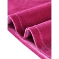 thumbnail image 5 of INSPIRE CHIC Women's Contrast Collar Long Sleeve A-Line Velvet Dress XL Hot Pink, 5 of 5