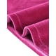 thumbnail image 5 of Vestido de terciopelo A-Line de manga larga con cuello en contraste para mujer M Rosa intenso, 5 of 5