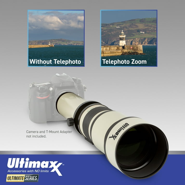 Ultimaxx 650-1300mm Telephoto Zoom Lens Kit for Canon EF Mount