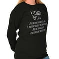 thumbnail image 4 of Christmas 4 Stages of Life Santa List Long Sleeve TShirt Men Women Brisco Brands M, 4 of 6