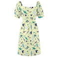 thumbnail image 6 of Ocean in Yellow Sleeveless Dress summer clothes elegant women's sets dress, 6 of 7
