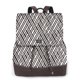 thumbnail image 1 of Balery Black White Stripes Mochila de Cuero para Mujeres, Gran Capacidad, Bolsa de Viaje Multifuncional, Mochila de Cuero y Bolsa de Hombro para Mujeres, 1 of 4