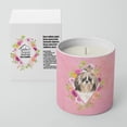 thumbnail image 2 of Caroline's Treasures Shih Tzu Fleurs Roses 10 oz Bougies Décoratives en Pot de Soya, 2 of 2