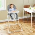 thumbnail image 4 of Gymax Foldable High Chair Easy Clean Compact Highchair w/ Removable Adjustable Tray Gray, 4 of 10