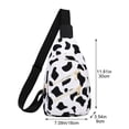 thumbnail image 3 of Jiibva Cow Printed Sling Bag Chest Bag for Men Women, Lightweight Casual Crossbody Bag Shoulder Bag for Hiking Cycling Traveling, 3 of 7