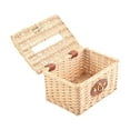thumbnail image 1 of Caja dispensadora de pañuelos rectangular con tapa abatible y soporte para pañuelos faciales 21CMX15CMX11CM, 1 of 9