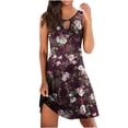 thumbnail image 1 of EQWLJWE Robe Longue pour Femmes Mode Imprimée Confortable Sans Manches Décontractée, 1 of 4
