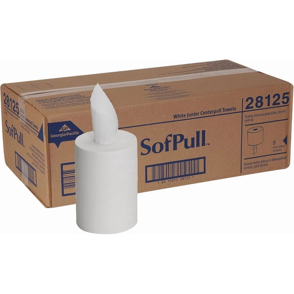SofPull Junior Centerpull Premium Paper Towel by GP PRO, , White, 28125, 8 Rolls Per Case