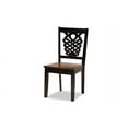 thumbnail image 3 of Baxton Studio Luisa Modern and Contemporary Two-Tone Dark Brown and Walnut Brown Finished Wood 5-Piece Dining Set, 3 of 7