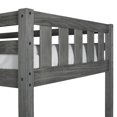 thumbnail image 6 of Hillsdale Furniture Crosswinds Wood Twin Loft Bunk Bed, Wirebrush Gray, 6 of 8