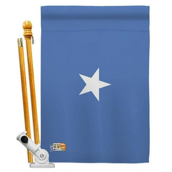 Americana Home & Garden AA-CY-HS-140216-IP-BO-D-US18-AG 28 x 40 in. Somalia Flags of the World Nationality Impressions Decorative Vertical Double Sided House Flag Set & Pole Bracket Hardware Flag Set