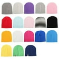 thumbnail image 2 of Baby Infant Beanies Hat Candy Color Cotton Toddler Baby Boy Girl Newborn Beanies Cap Warm Soft Crochet Cute Hat (Muti-Color Optional), 2 of 5