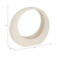 thumbnail image 4 of Elegant Ceramic Loop Decorative Object for Home Decor - Sculptural Accent for Bathroom Vanity, Office Desk, and Living Room Decor - Ornaments for Shelf Display and Coffee Table - 11", White, 4 of 12