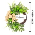 thumbnail image 3 of Welcome To The Simulated Rattan Wreath Of The Huahuan Farmhouses The Front Door Is Filled With Daily Seasonals Simulated Flower Wreaths, 3 of 8