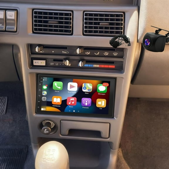 Molaner Car Radio Stereo Fit for TOYOTA COROLLA 1988-1992, 7" Touch Screen Android 15 Fit for Wireless/Wired Carplay Android Auto GPS Navigation Bluetooth Head Unit, 2 32G