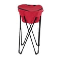 thumbnail image 4 of Cubo de agua para acampar con soporte, refrigerador plegable para exteriores a prueba de fugas con soporte rojo, 4 of 8