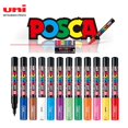 thumbnail image 2 of Uni Posca-rotulador de Punta extrafina para piezas, póster publicitario, suministros de pintura de Graffiti, tinta de pigmento impermeable, suministros de arte, 1 PC-1M, 2 of 4