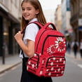 thumbnail image 3 of Yspwyqan Ladybug Daisy School Backpack for Kids Girls, 17 Inch Lightweight 600D Polyester Backpack, Multi-Pocket Fits 15.6 Laptop for Elementary Middle School, 3 of 7