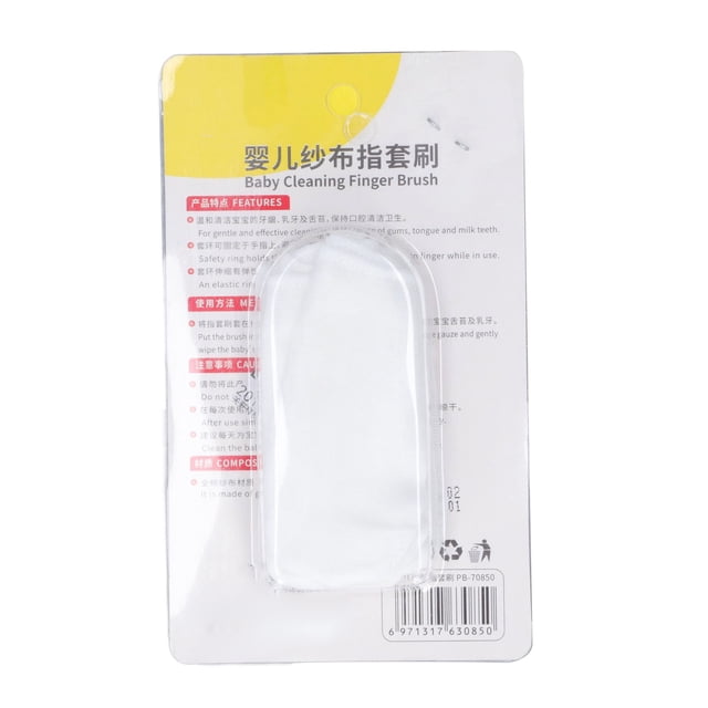 Gauze Finger Brush,6 Pcs Baby Finger Baby Finger Brush Soft Toothbrush Solid Performance