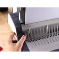 thumbnail image 6 of Fellowes Quasar E 500 Electric Comb Binding Machine w/ Starter Kit CombBind - 500 Sheet(s) Bind - 25 Punch - 5.1" x 16.9" x 15.4" - Metallic Silver, Black, 6 of 7